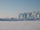 Wahlenbergfjorden mit Vestfonna Abbruchkannte, Nordaustlandet, Svalbard