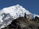 Chulu West (6419 m), aufgenommen aus 4925 m Höhe, Nepal
