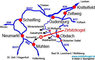 Anreise zu den Hütten