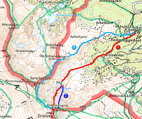 Touren von der Sabathyhütte