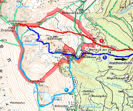 Touren von der Waldheimhütte