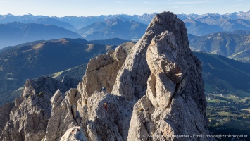 Unterwegs am Königsjodler-Klettersteig